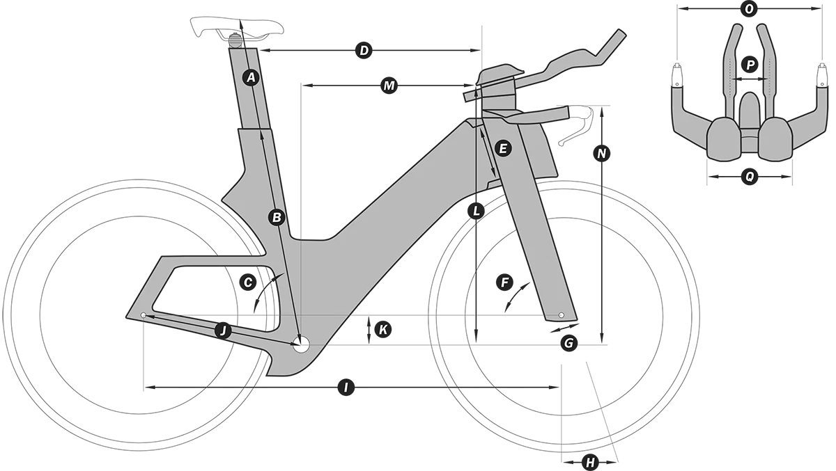 CADEX Tri Frameset - Silver Rush - Image 4
