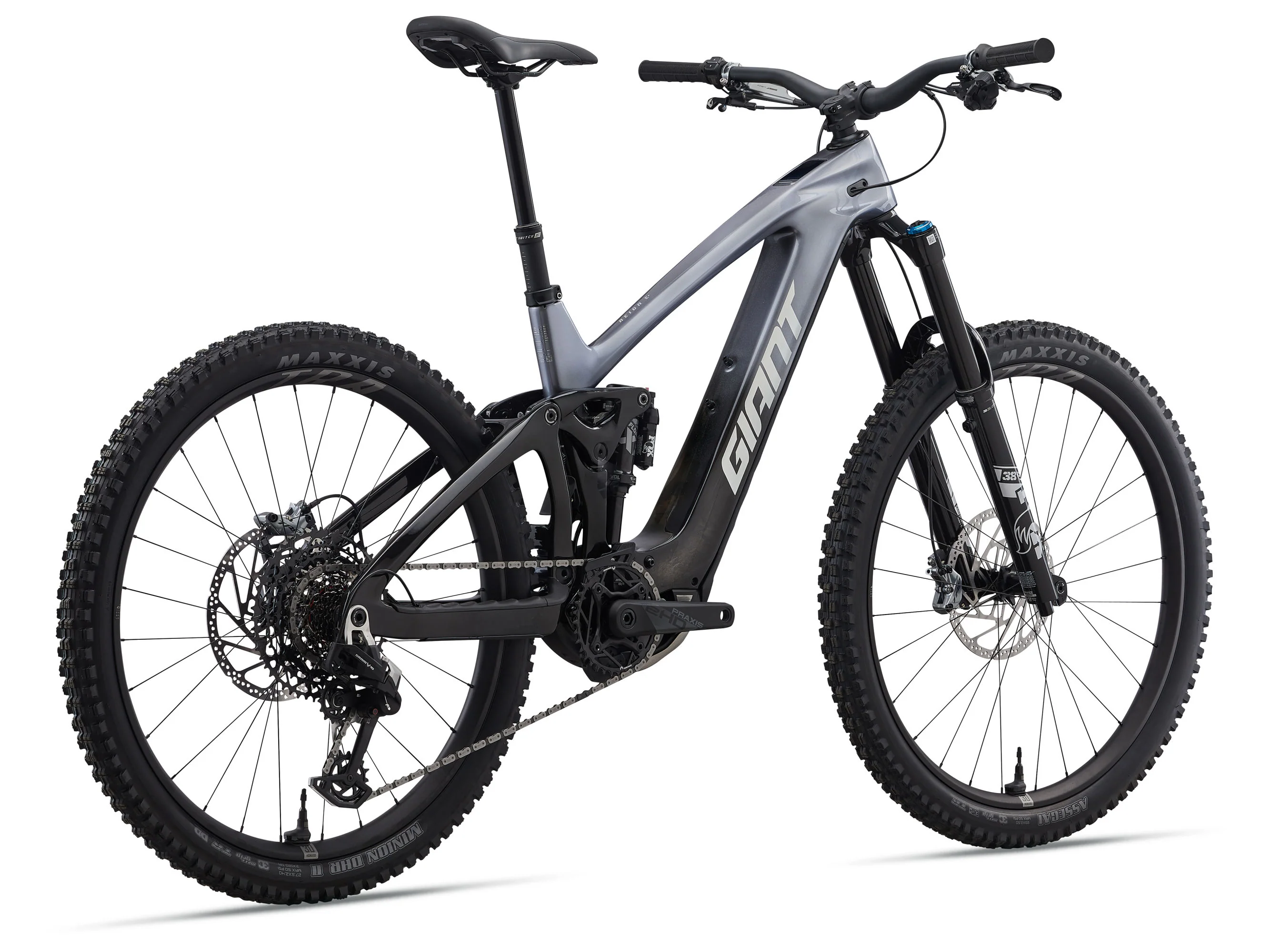 Giant Reign Advanced E+ 1 Mountain Bike - Mercury/Carbon Smoke - Image 2
