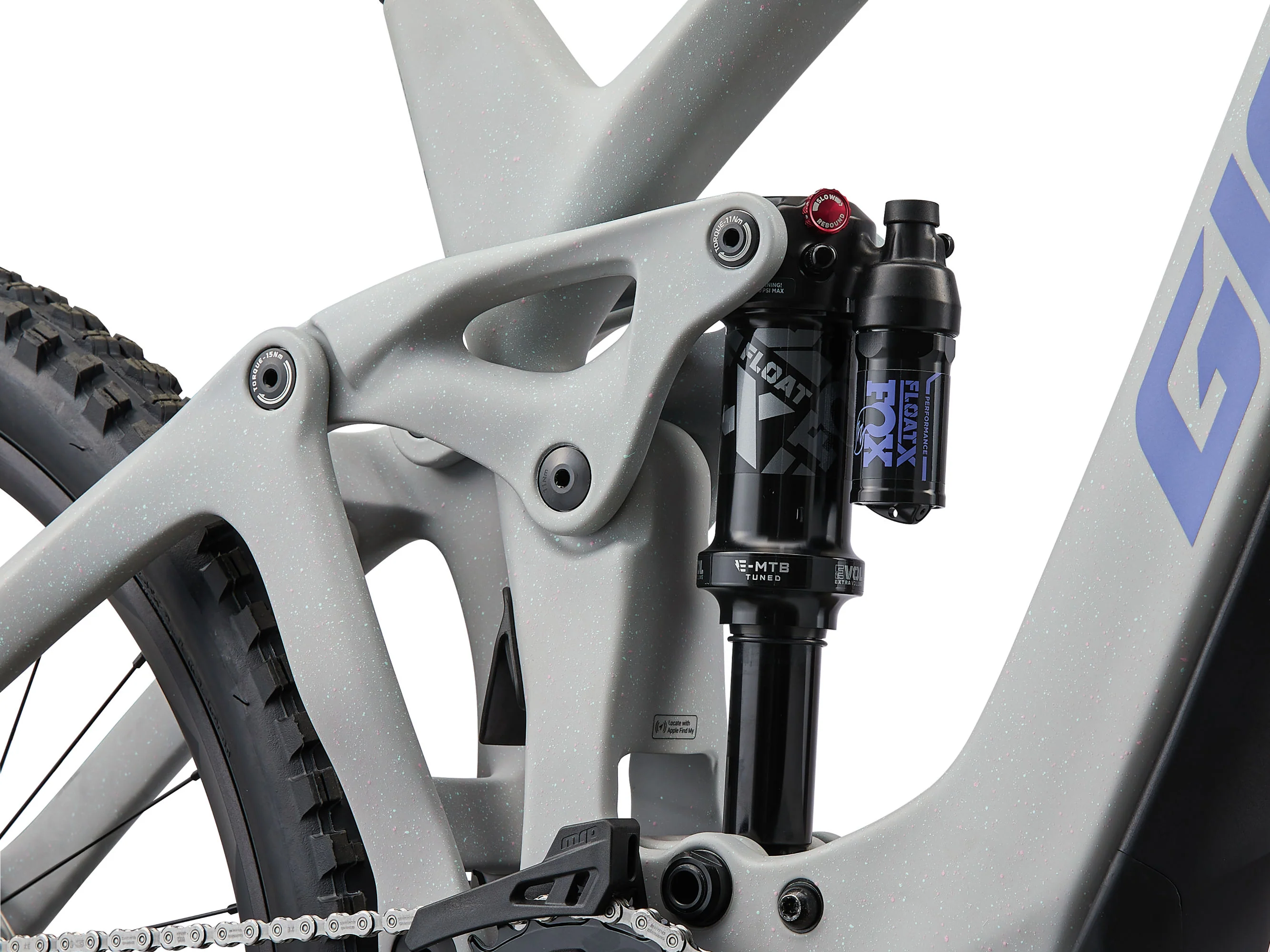 Giant Reign Advanced E+ 2 Mountain Bike - Moon Dust - Image 4