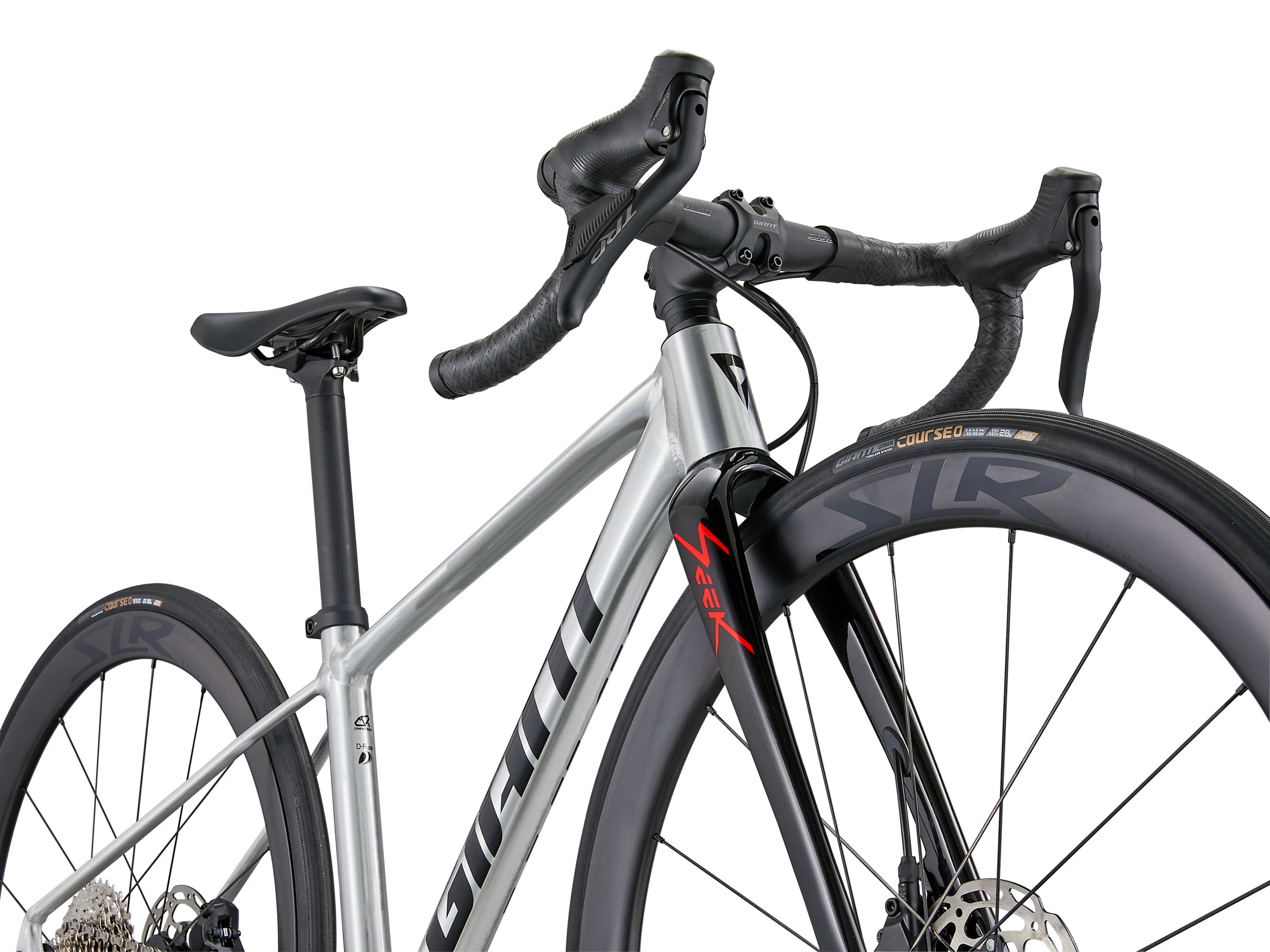 Giant Seek 1 Youth Road Bike - Raw Aluminum - Image 5