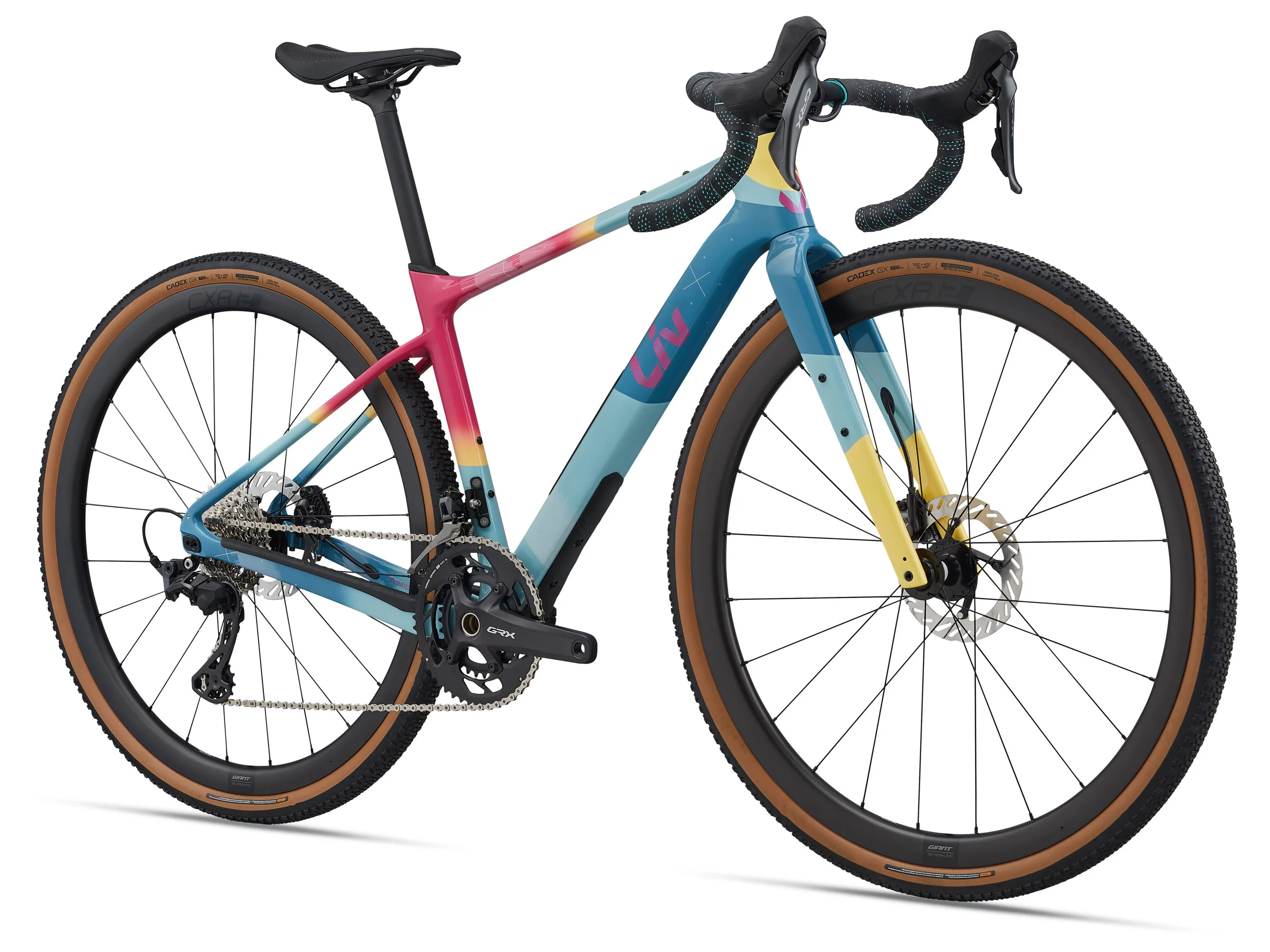 Liv Devote Advanced 0 SE Gravel Bike - Tropical Collage - Image 2