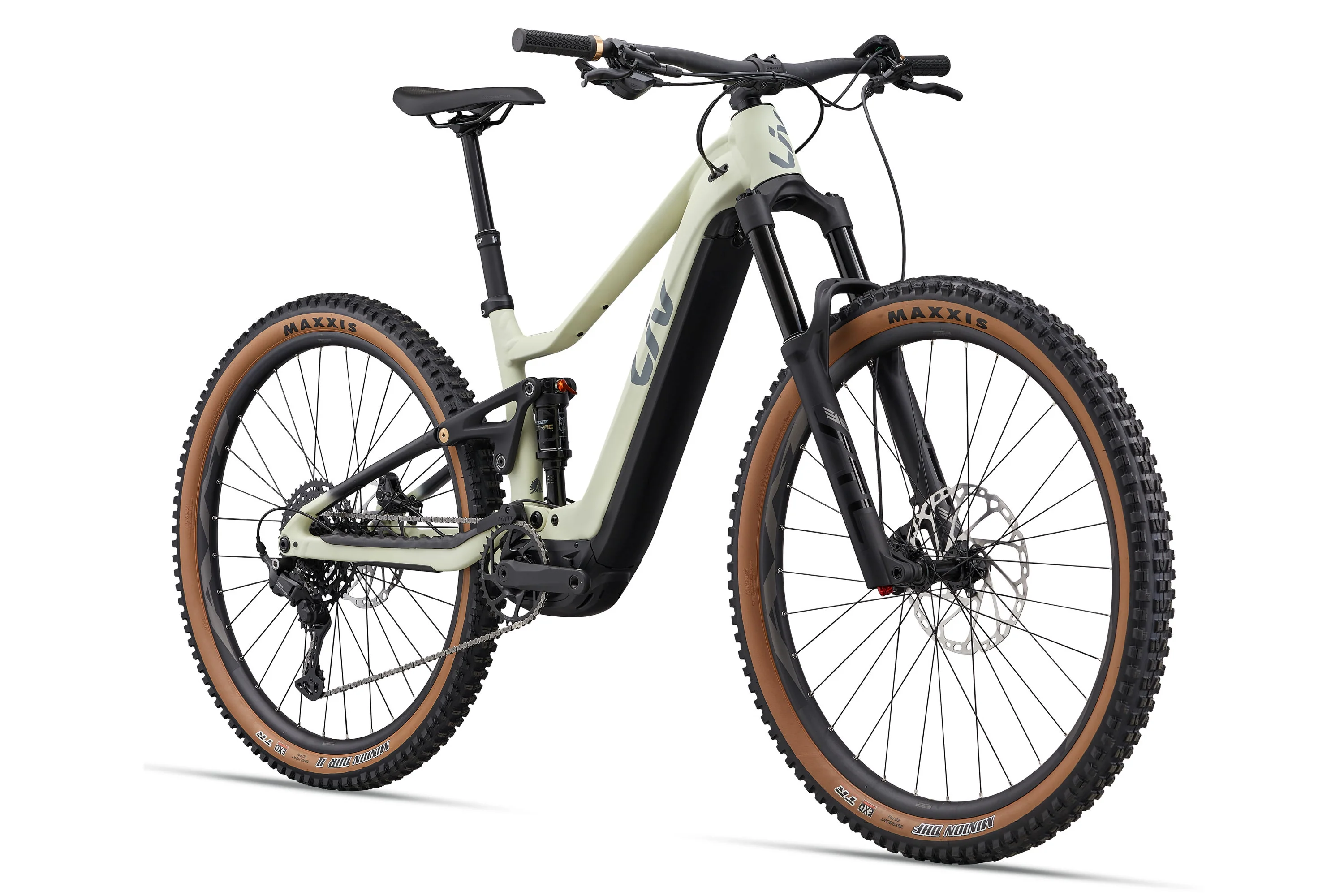 Liv Embolden E+ 1 Electric MTB - Pale Moss/Black - Image 2