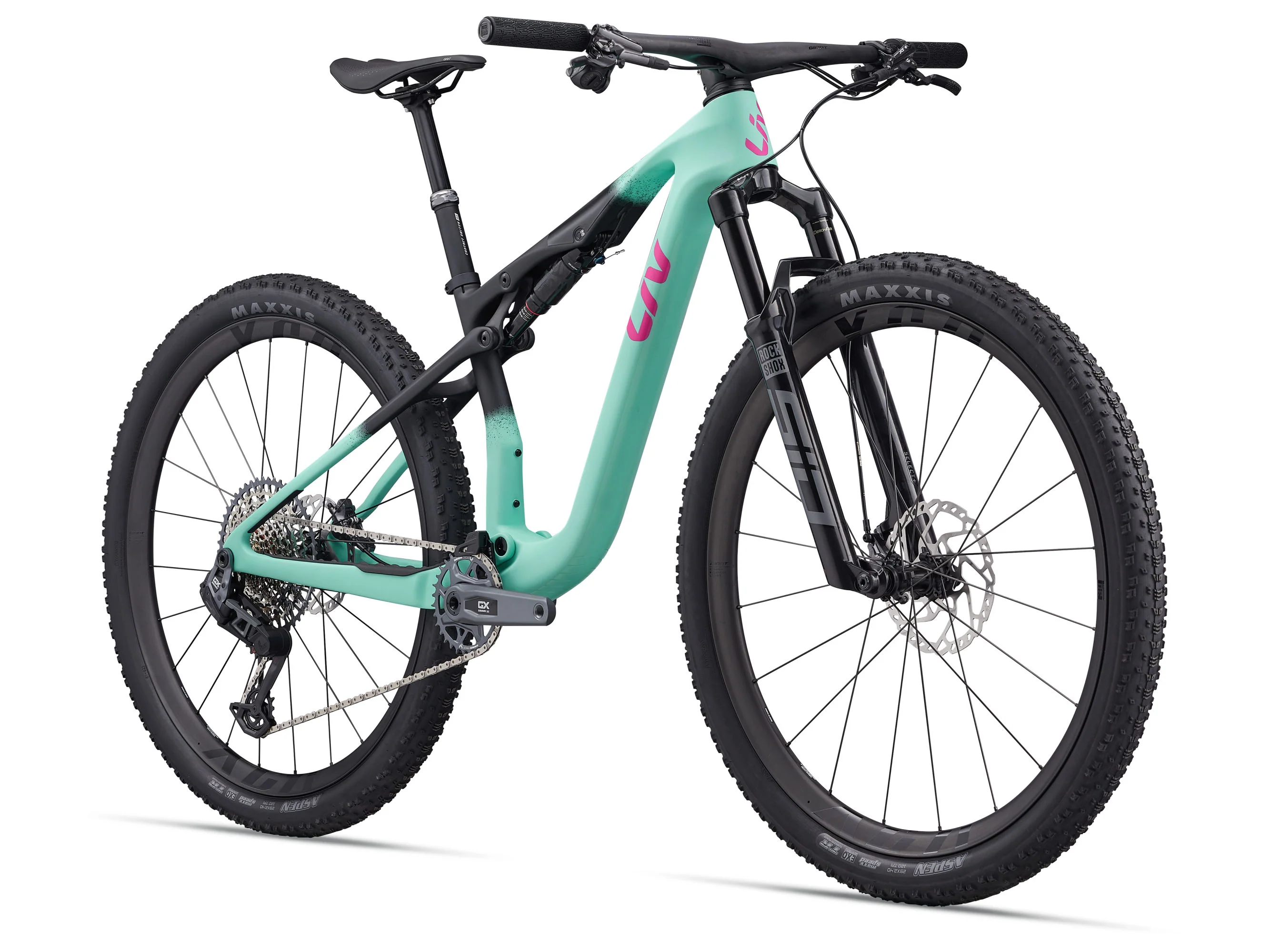 Liv Pique Advanced SL 1 Mountain Bike - Lake Green/Black - Image 2